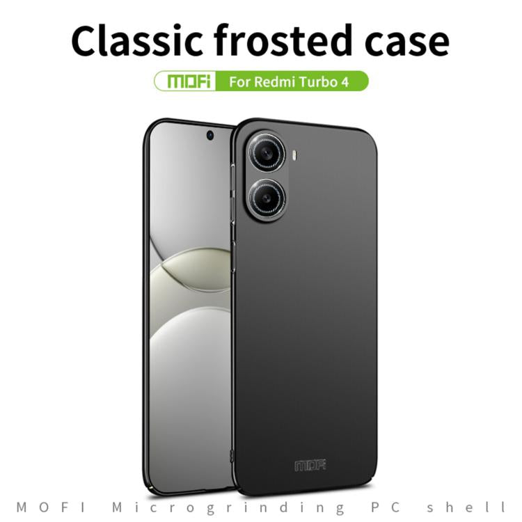 For Xiaomi Redmi Turbo 4 / Poco X7 Pro MOFI Micro-Frosted PC Ultra-thin Hard Phone Case