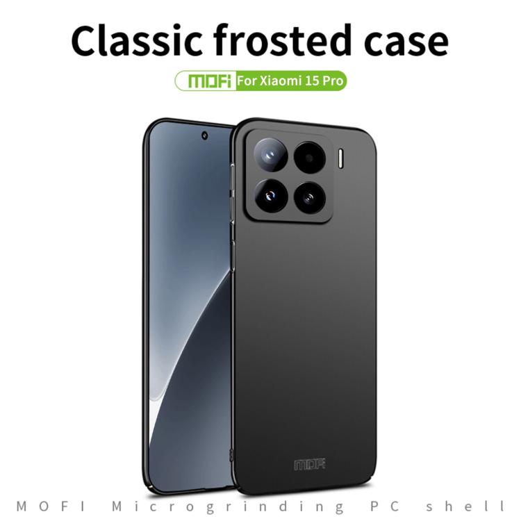 For Xiaomi 15 Pro MOFI Micro-Frosted PC Ultra-thin Hard Phone Case