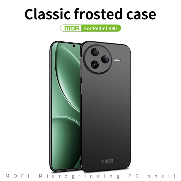 For Xiaomi Redmi K80 MOFI Micro-Frosted PC Ultra-thin Hard Phone Case