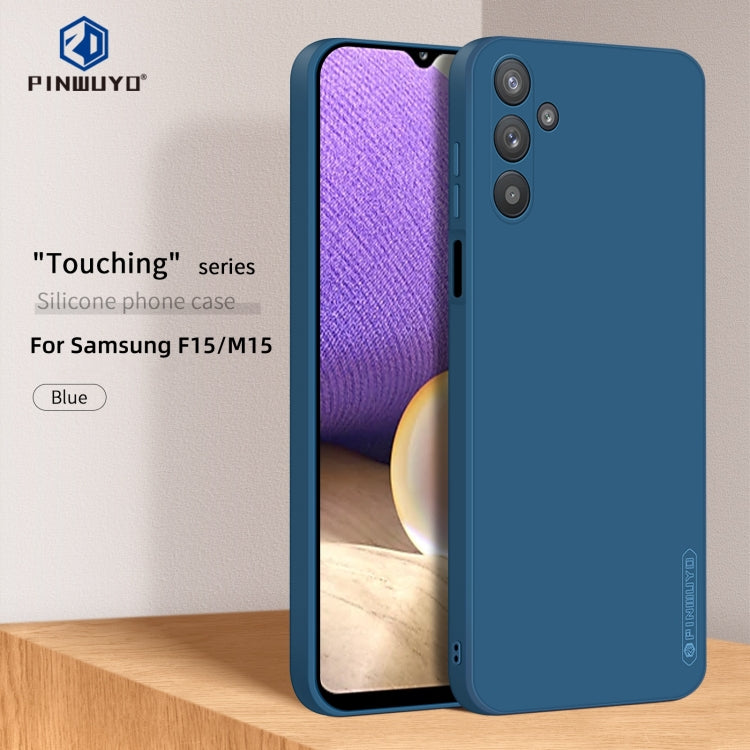For Galaxy F15 / M15 PINWUYO Sense Series Liquid Silicone TPU Phone Case