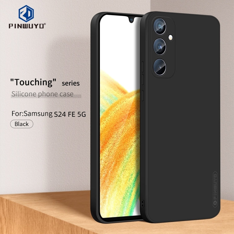 For Galaxy S24 FE 5G PINWUYO Sense Series Liquid Silicone TPU Phone Case