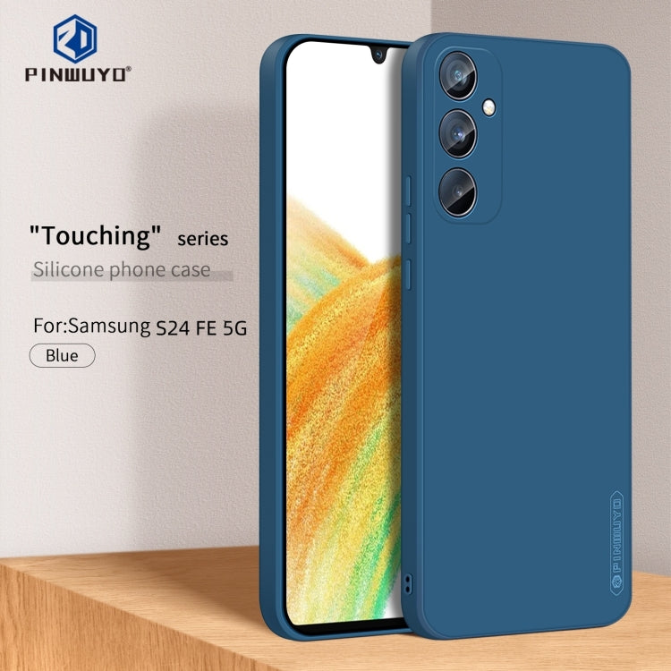 For Galaxy S24 FE 5G PINWUYO Sense Series Liquid Silicone TPU Phone Case