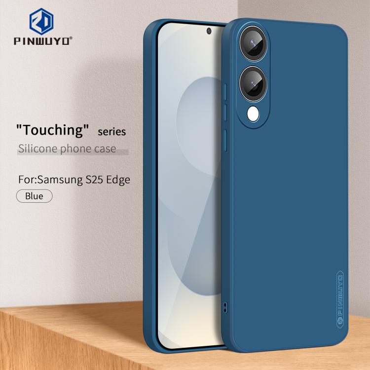 For Galaxy S25 Edge 5G PINWUYO Sense Series Liquid Silicone TPU Phone Case