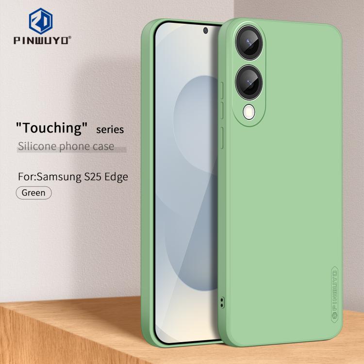 For Galaxy S25 Edge 5G PINWUYO Sense Series Liquid Silicone TPU Phone Case