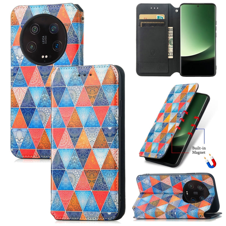 For Xiaomi 13 Ultra CaseNeo Colorful Magnetic Leather Phone Case