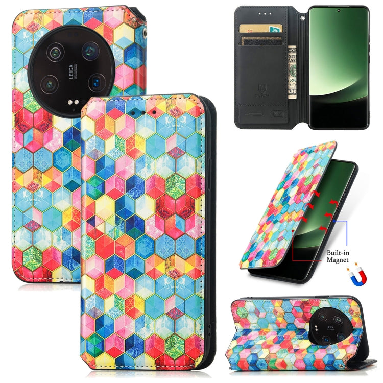 For Xiaomi 13 Ultra CaseNeo Colorful Magnetic Leather Phone Case