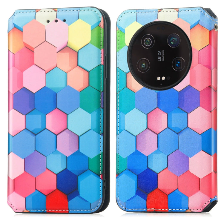 For Xiaomi 13 Ultra CaseNeo Colorful Magnetic Leather Phone Case