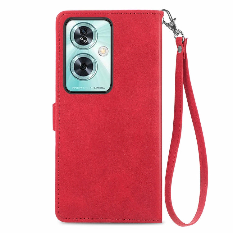 For OnePlus Nord N30 SE Embossed Flower Zipper Leather Phone Case