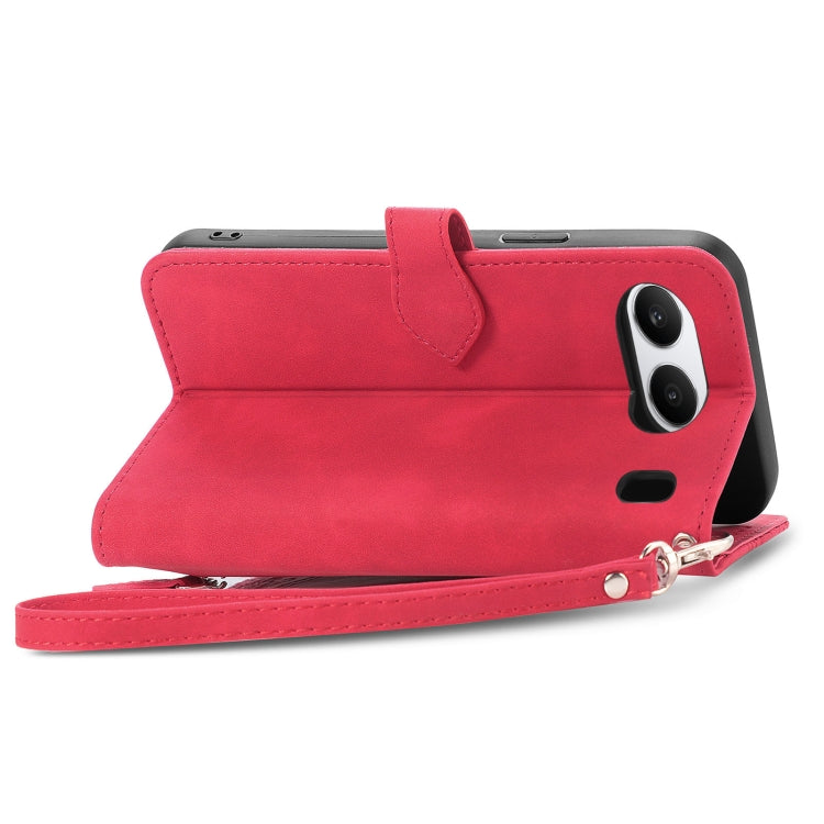 For OnePlus Nord 4 Embossed Flower Zipper Leather Phone Case