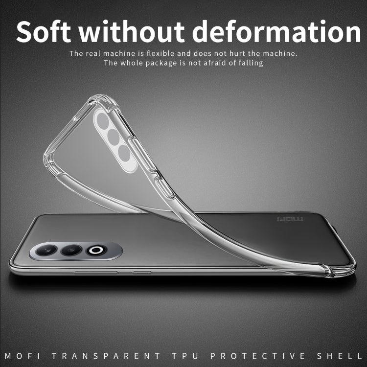 For OPPO K12 / OnePlus Ace 4 MOFI Ming Series Transparent Ultra-thin TPU Phone Case - Transparent