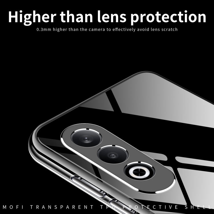 For OPPO K12 / OnePlus Ace 4 MOFI Ming Series Transparent Ultra-thin TPU Phone Case - Transparent