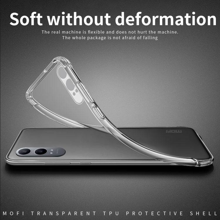 For OPPO K12x MOFI Ming Series Transparent Ultra-thin TPU Phone Case - Transparent
