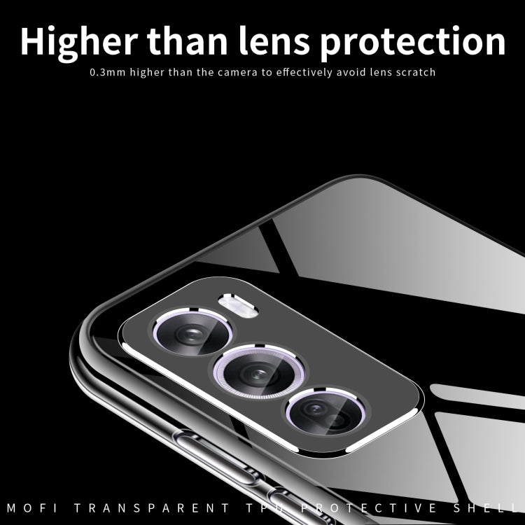 For OPPO Reno12 Pro Global MOFI Ming Series Transparent Ultra-thin TPU Phone Case - Transparent