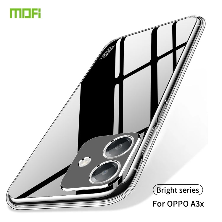 For OPPO A3x Global MOFI Ming Series Transparent Ultra-thin TPU Phone Case - Transparent