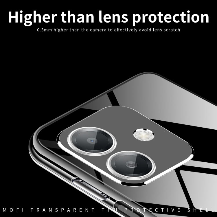 For OPPO A3x Global MOFI Ming Series Transparent Ultra-thin TPU Phone Case - Transparent