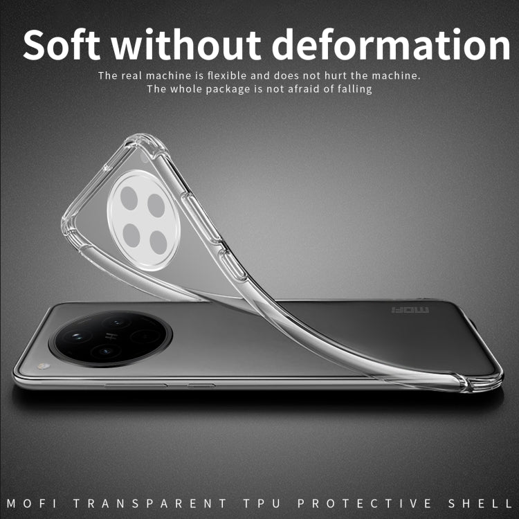 For OPPO Find X8 MOFI Ming Series Transparent Ultra-thin TPU Phone Case - Transparent