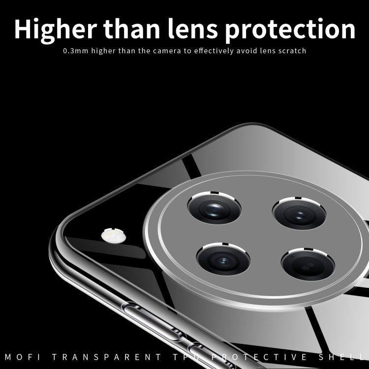 For OPPO Find X8 MOFI Ming Series Transparent Ultra-thin TPU Phone Case - Transparent