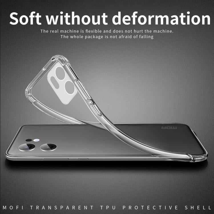 For OPPO Reno13 F 5G MOFI Ming Series Transparent Ultra-thin TPU Phone Case - Transparent