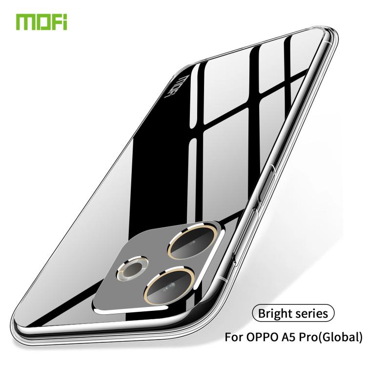 For OPPO A5 Pro 4G / 5G Global MOFI Ming Series Transparent Ultra-thin TPU Phone Case - Transparent