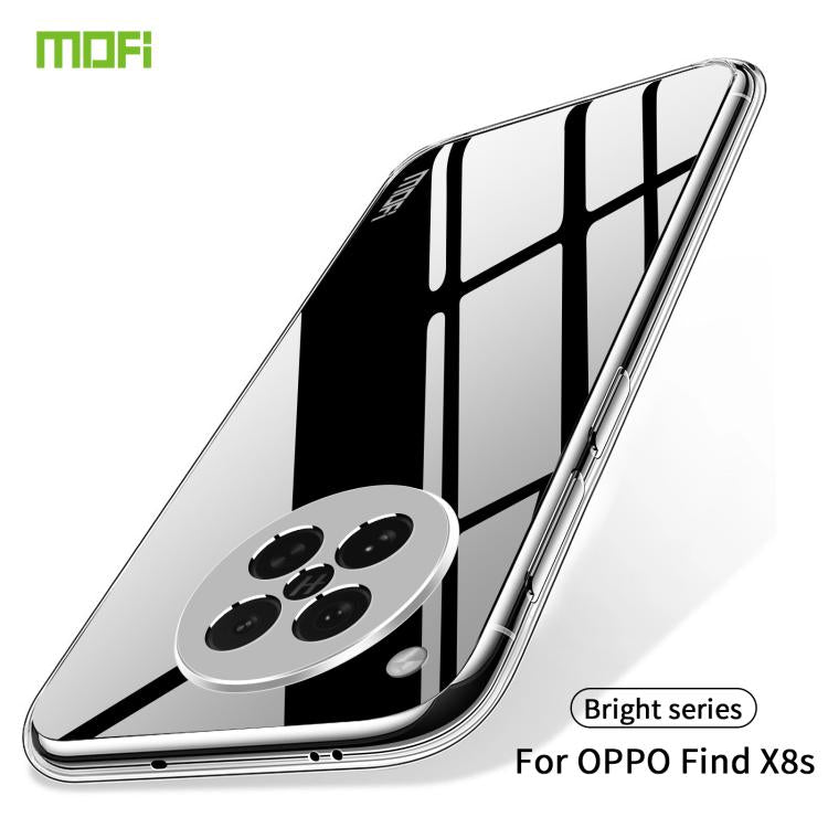 For OPPO Find X8s MOFI Ming Series Transparent Ultra-thin TPU Phone Case - Transparent