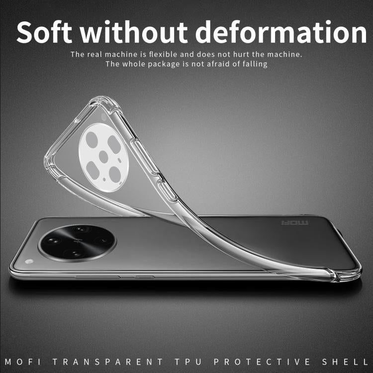 For OPPO Find X8 Ultra MOFI Ming Series Transparent Ultra-thin TPU Phone Case - Transparent