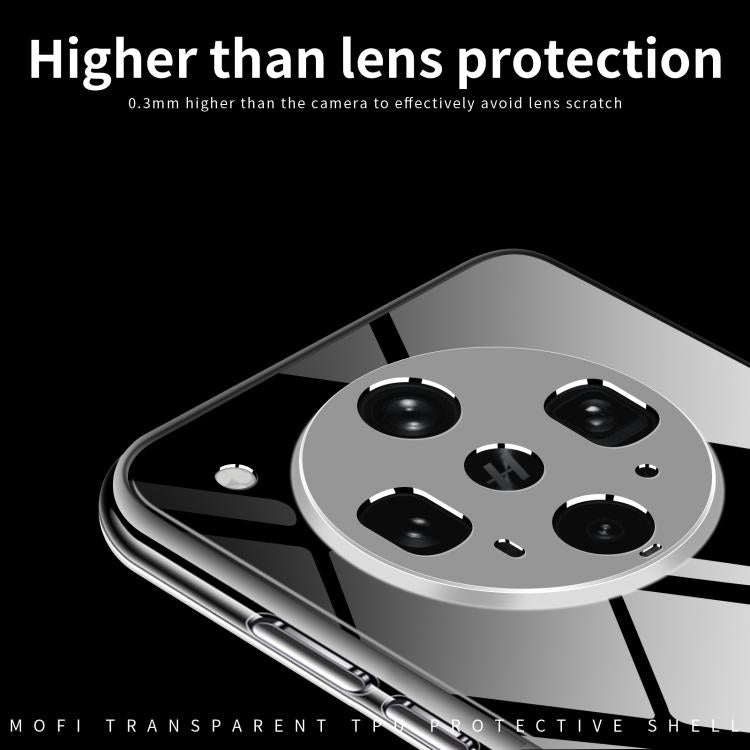 For OPPO Find X8 Ultra MOFI Ming Series Transparent Ultra-thin TPU Phone Case - Transparent