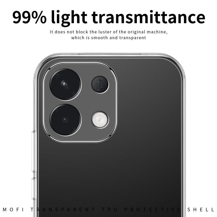For OPPO K12s / K13 India MOFI Ming Series Transparent Ultra-thin TPU Phone Case - Transparent