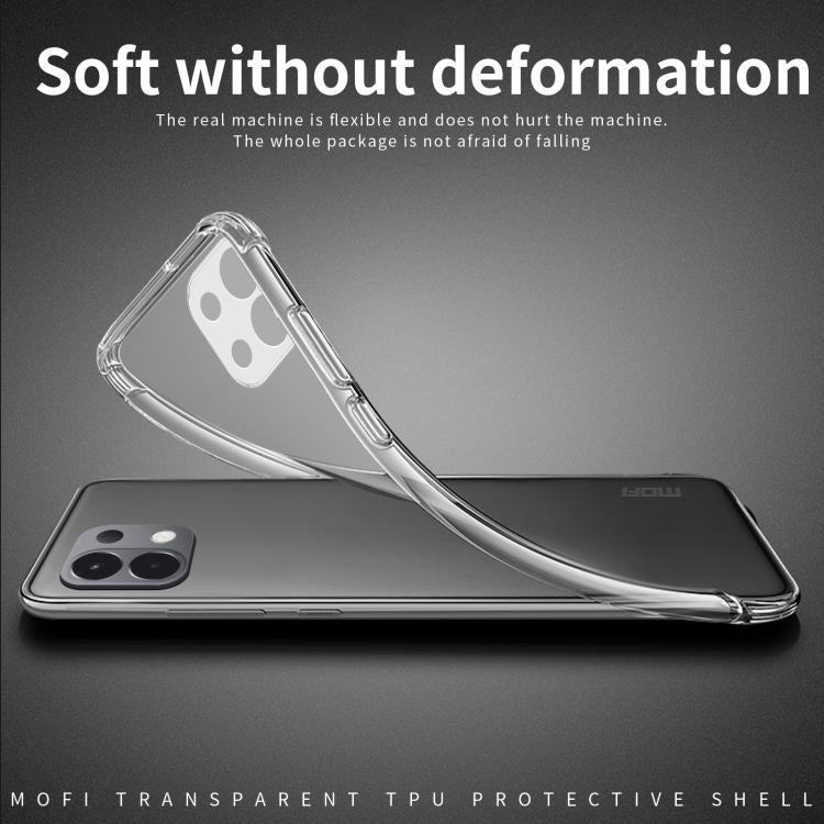For OPPO K12s / K13 India MOFI Ming Series Transparent Ultra-thin TPU Phone Case - Transparent