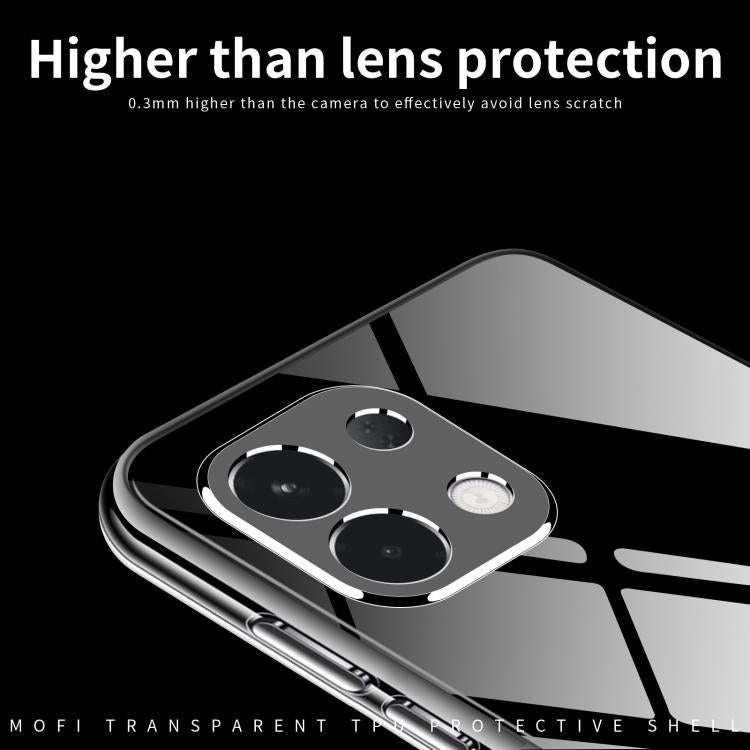 For OPPO K12s / K13 India MOFI Ming Series Transparent Ultra-thin TPU Phone Case - Transparent