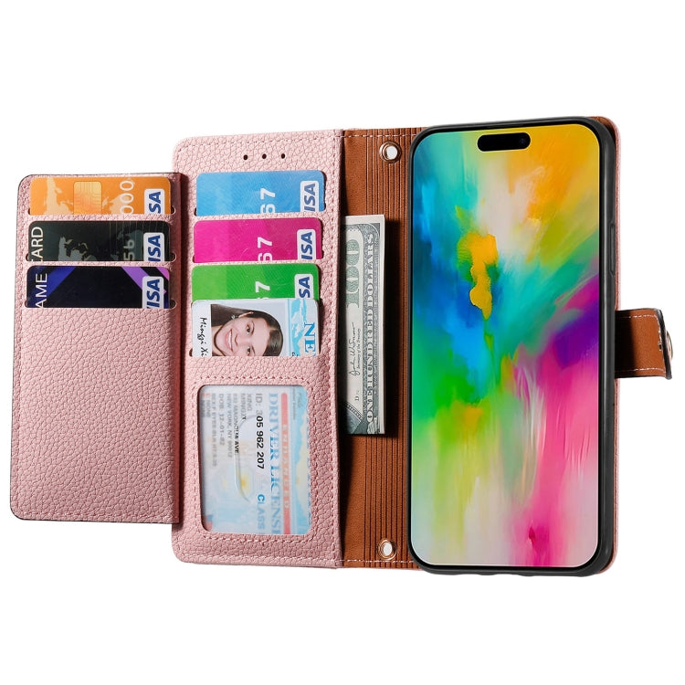 For iPhone 16 Love Zipper Lanyard Leather Phone Case