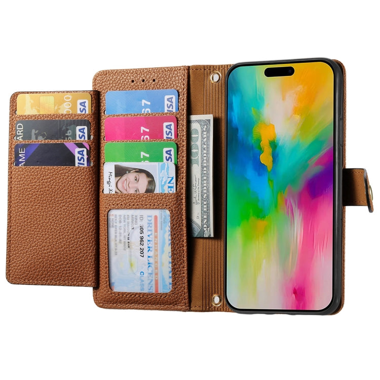 For iPhone 16 Love Zipper Lanyard Leather Phone Case