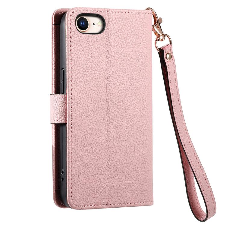 For iPhone 17e / 16e Love Zipper Lanyard Leather Phone Case