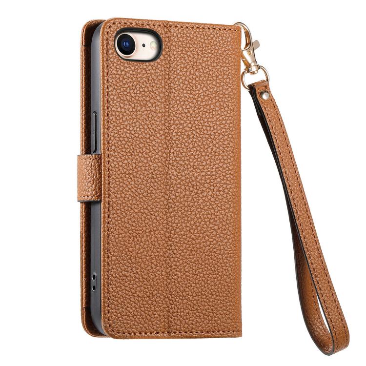 For iPhone 17e / 16e Love Zipper Lanyard Leather Phone Case