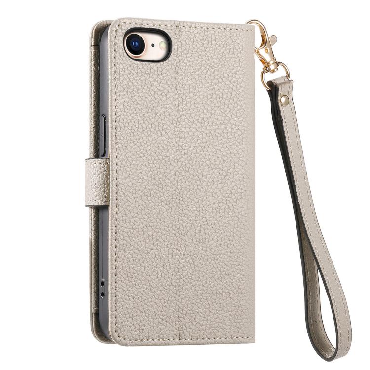 For iPhone 17e / 16e Love Zipper Lanyard Leather Phone Case