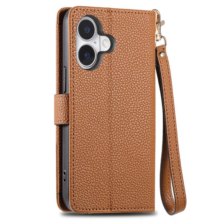 For iPhone 17 Love Zipper Lanyard Leather Phone Case