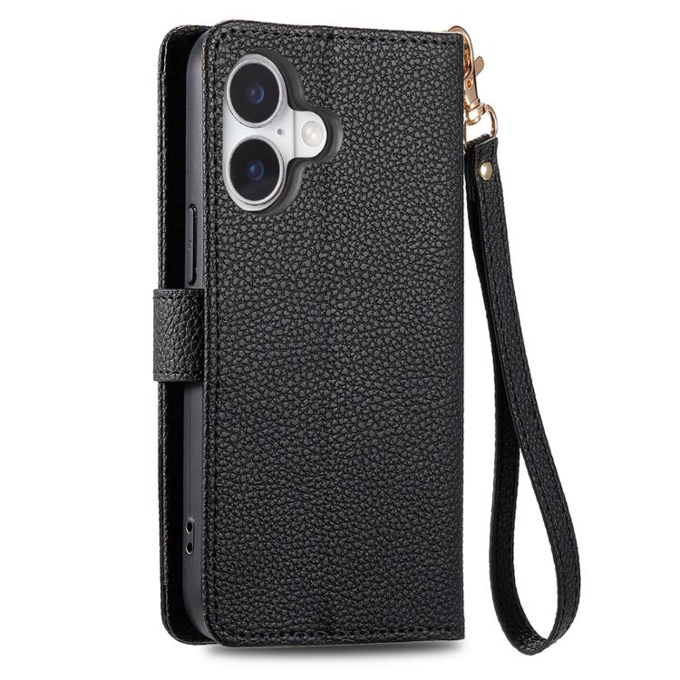 For iPhone 17 Love Zipper Lanyard Leather Phone Case