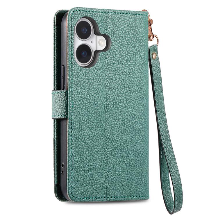 For iPhone 17 Love Zipper Lanyard Leather Phone Case