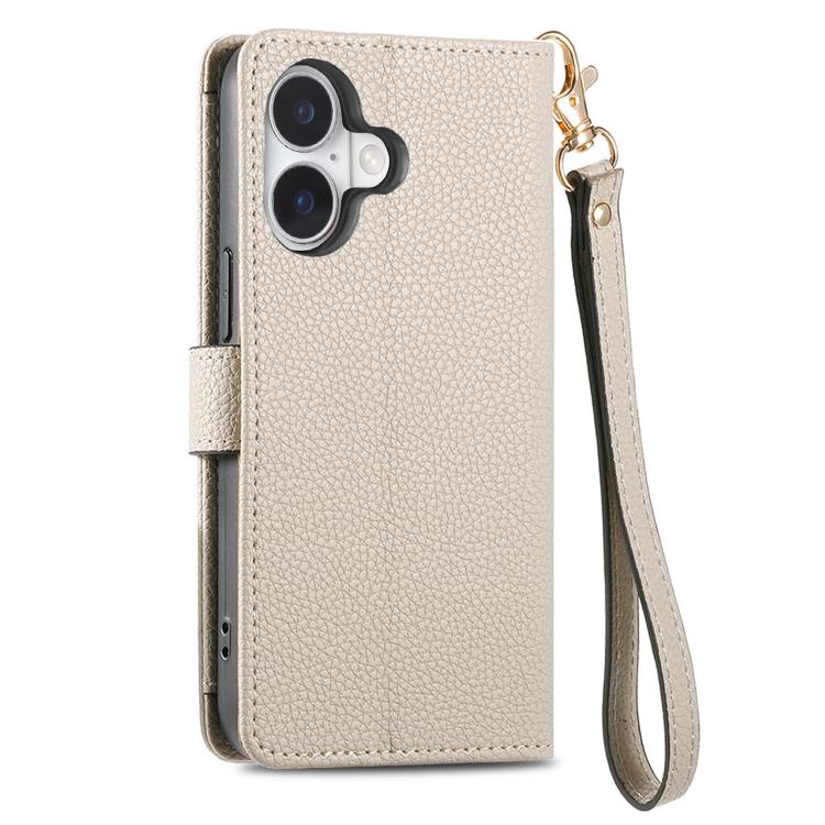 For iPhone 17 Love Zipper Lanyard Leather Phone Case