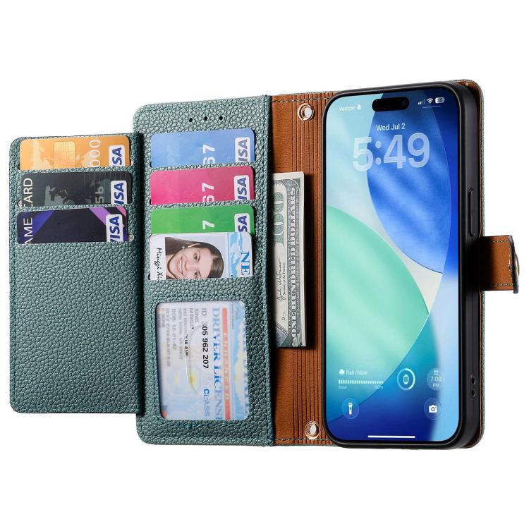 For iPhone Air Love Zipper Lanyard Leather Phone Case