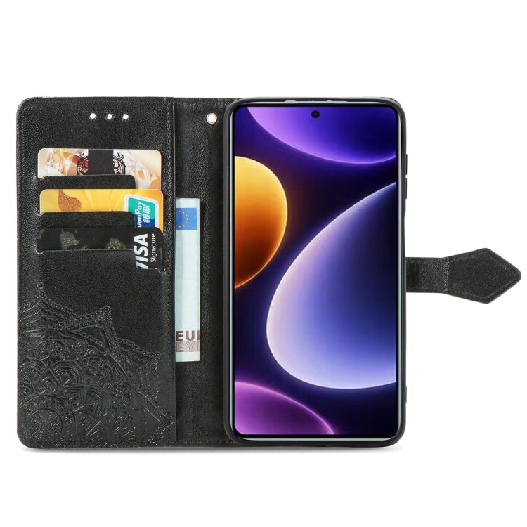 For Xiaomi Poco F5 Mandala Flower Embossed Leather Phone Case