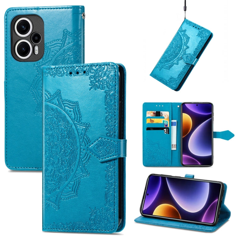 For Xiaomi Poco F5 Mandala Flower Embossed Leather Phone Case