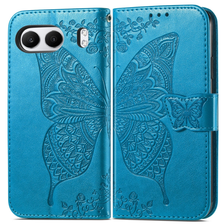 For OnePlus Nord 4 Butterfly Love Flower Embossed Leather Phone Case