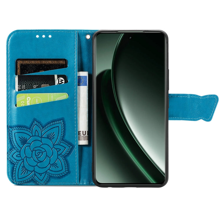 For OnePlus Nord 4 Butterfly Love Flower Embossed Leather Phone Case