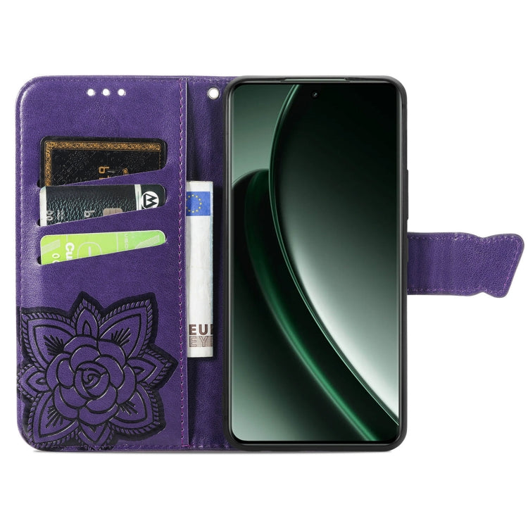 For OnePlus Nord 4 Butterfly Love Flower Embossed Leather Phone Case