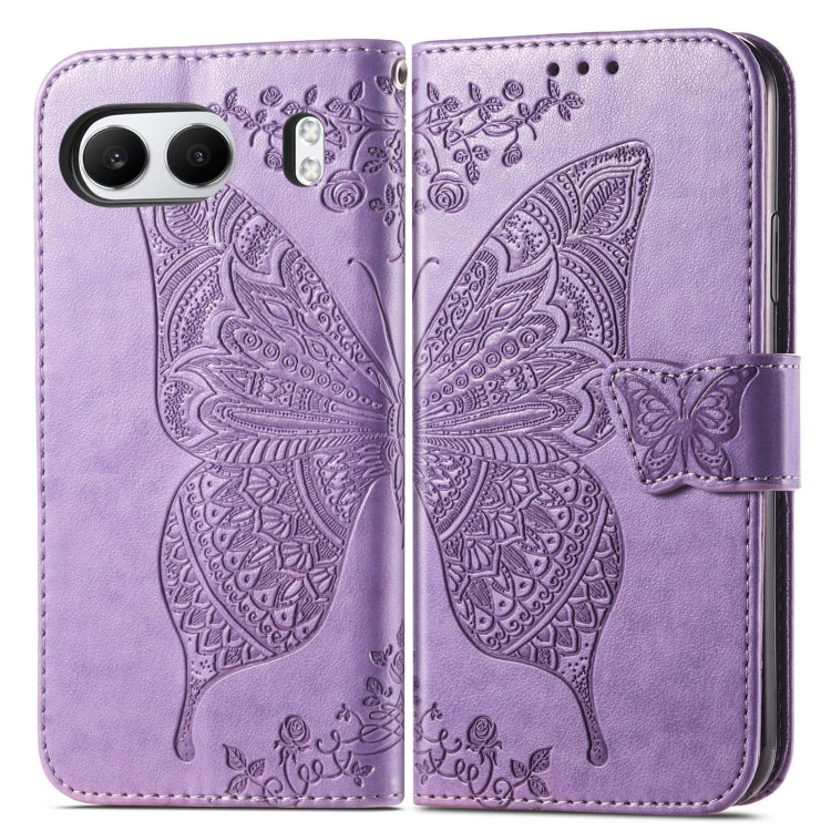 For OnePlus Nord 4 Butterfly Love Flower Embossed Leather Phone Case