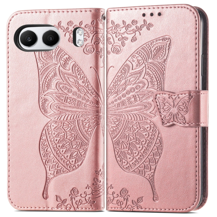 For OnePlus Nord 4 Butterfly Love Flower Embossed Leather Phone Case