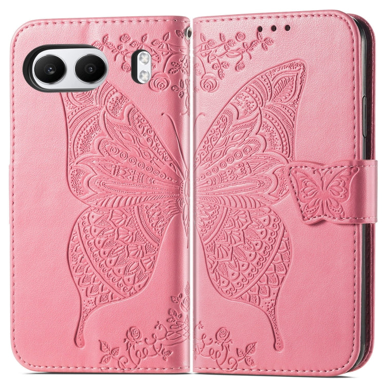 For OnePlus Nord 4 Butterfly Love Flower Embossed Leather Phone Case