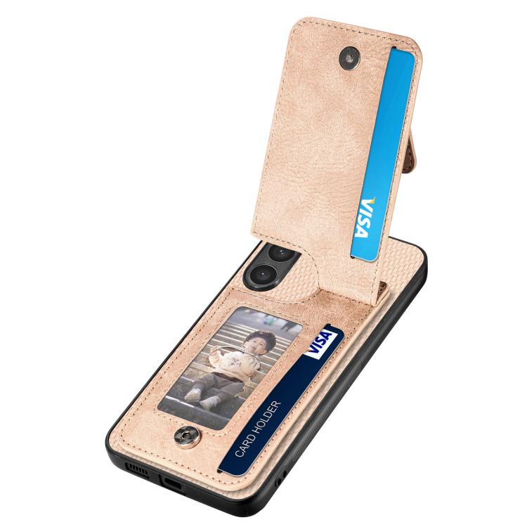 For Google Pixel 9a Carbon Fiber Vertical Flip Zipper Phone Case
