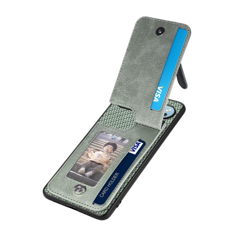 For Google Pixel 9 / 9 Pro Carbon Fiber Vertical Flip Zipper Phone Case