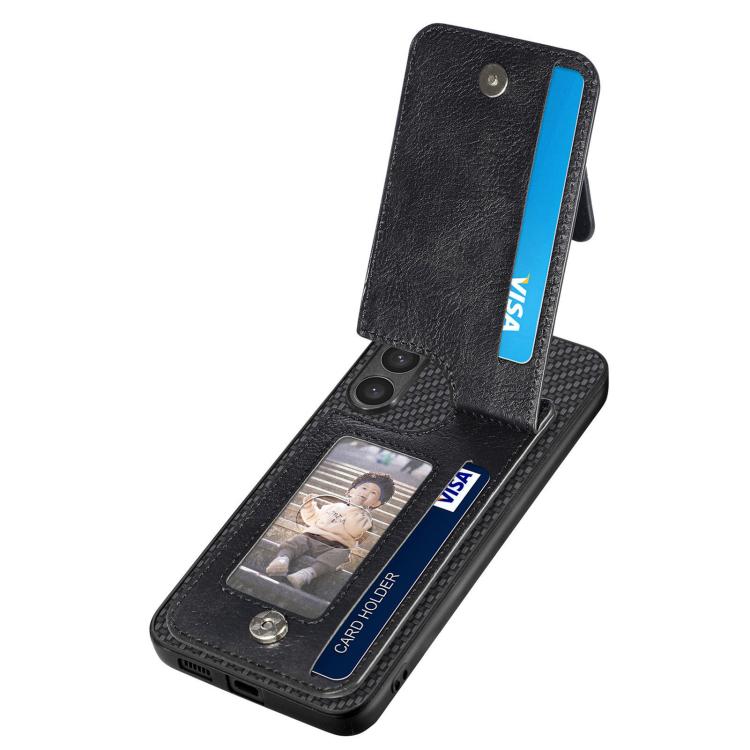 For OnePlus Ace 6 / 6T / 15R Carbon Fiber Vertical Flip Zipper Phone Case